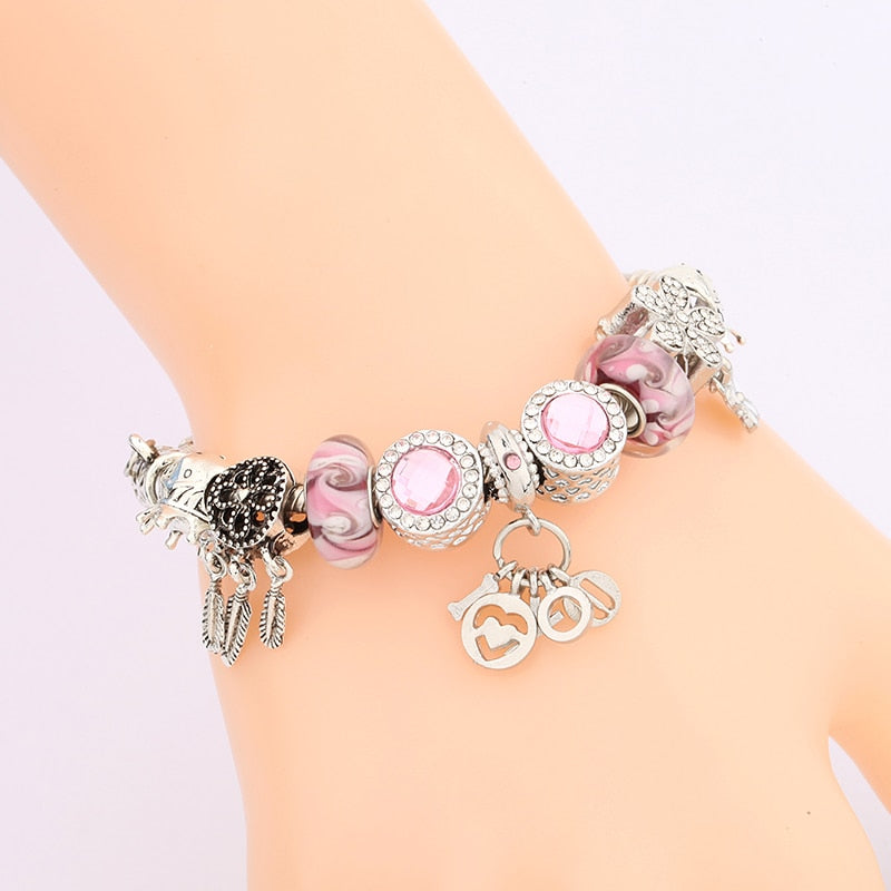 Bransoletka modułowa charms