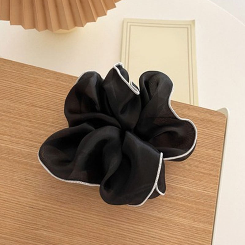 Duże gumki do włosów scrunchie z oblamówką
