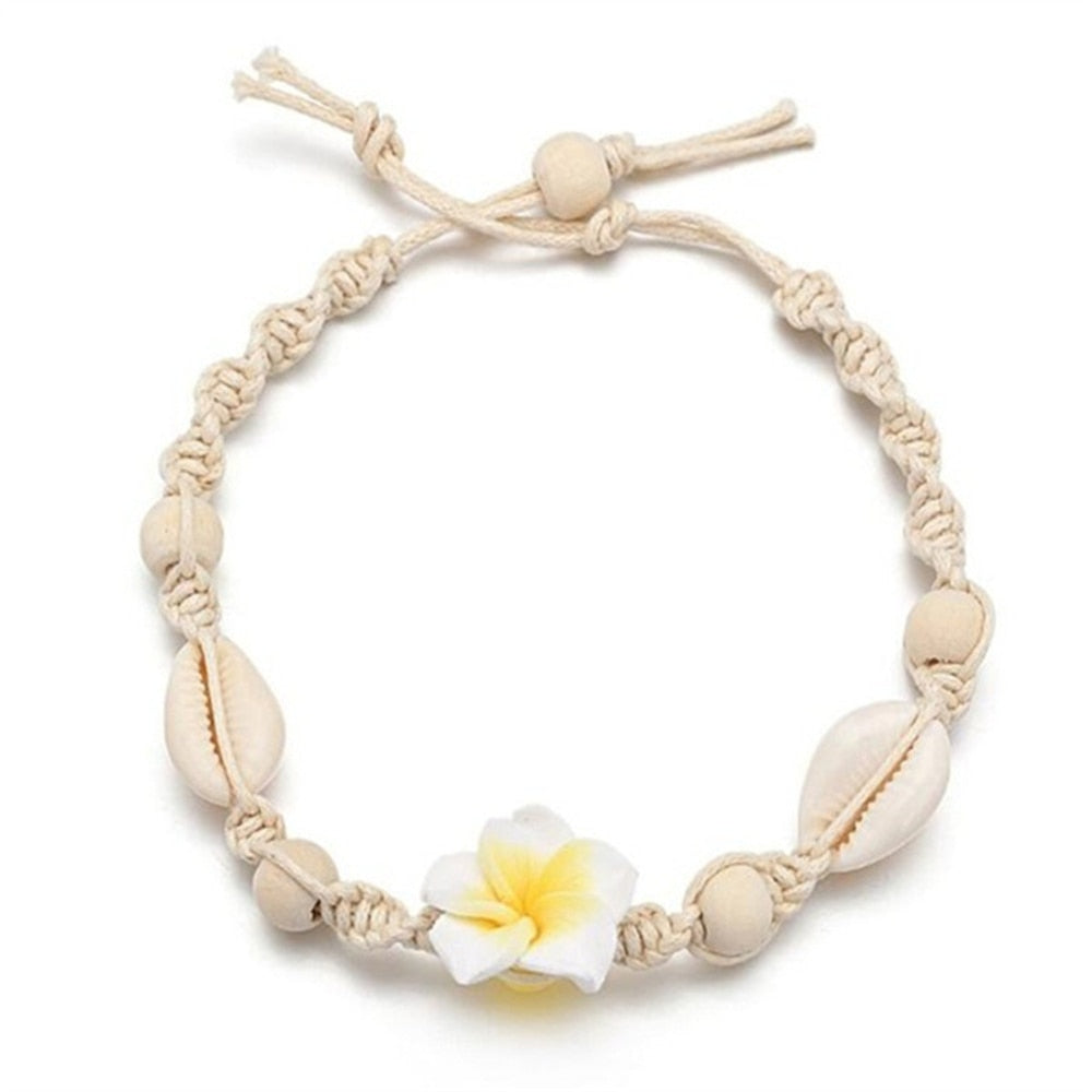 Bransoletka na kostkę w stylu boho