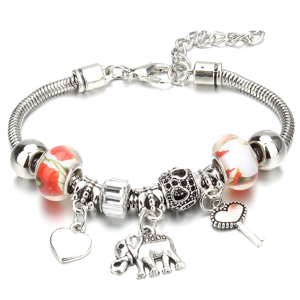 Bransoletka modułowa charms