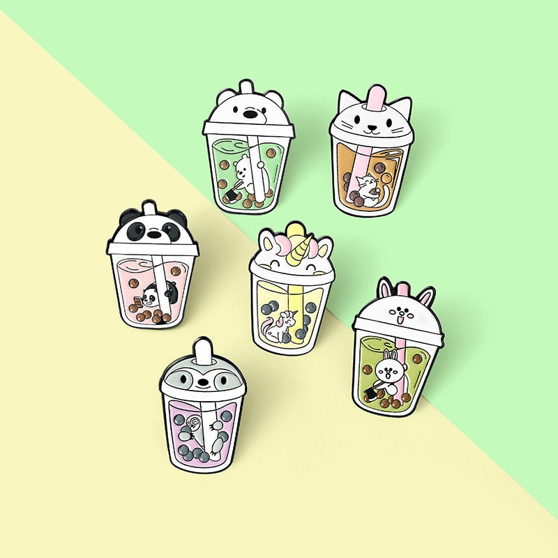Przypinki - Bubble Tea