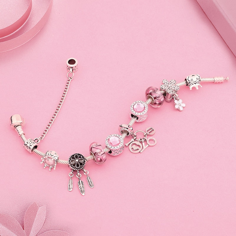 Bransoletka modułowa charms