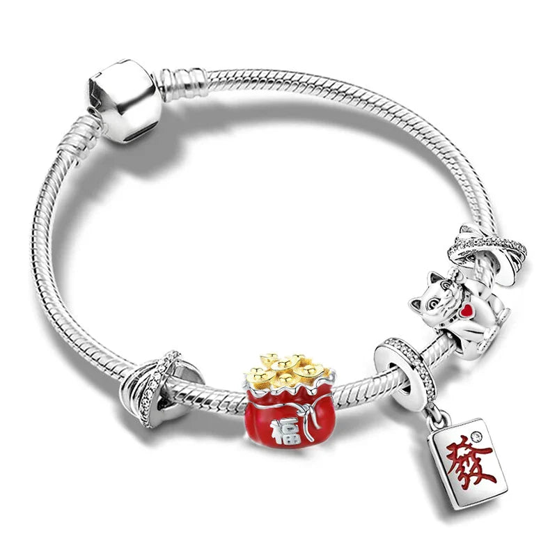 Bransoletka modułowa charms