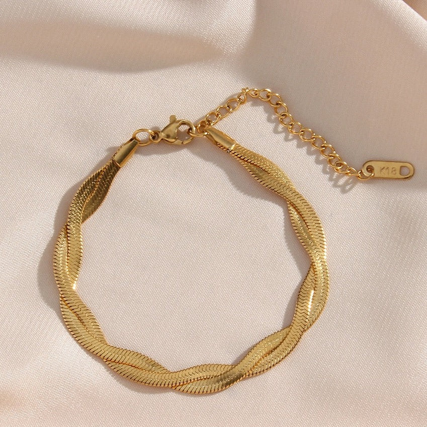 Elegancka bransoletka pleciona