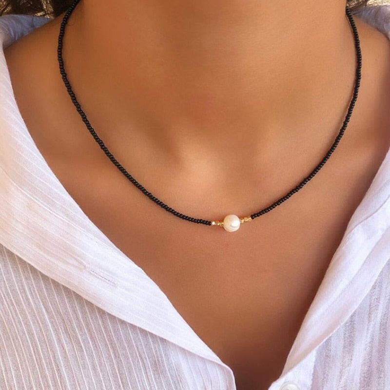 Kolorowy naszyjnik typu choker