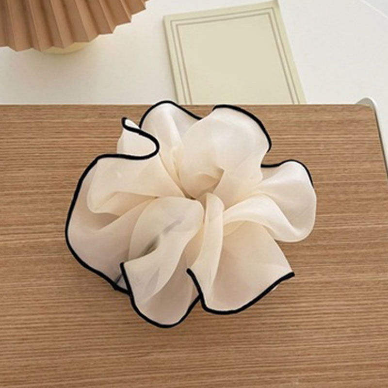 Duże gumki do włosów scrunchie z oblamówką